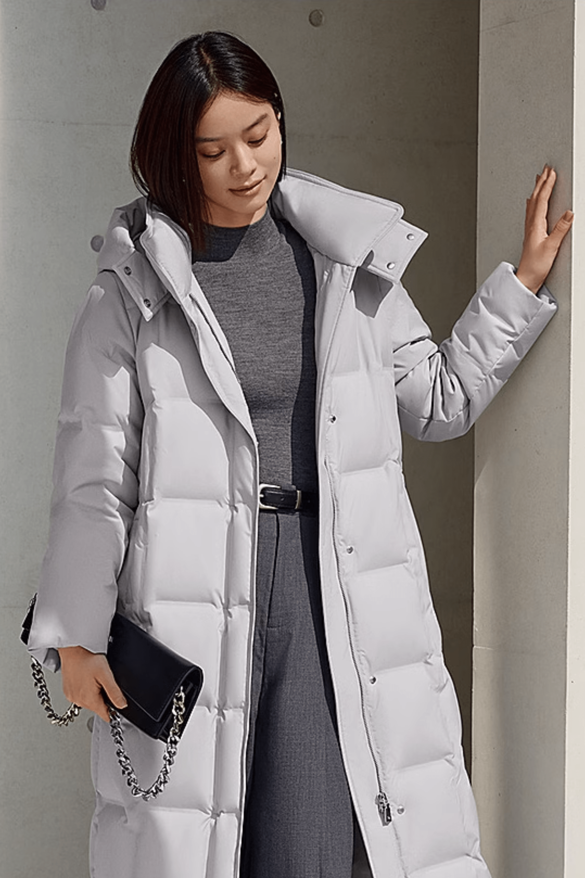 BOSIDENG 2024 Women’s patterned long goose down coat Coats