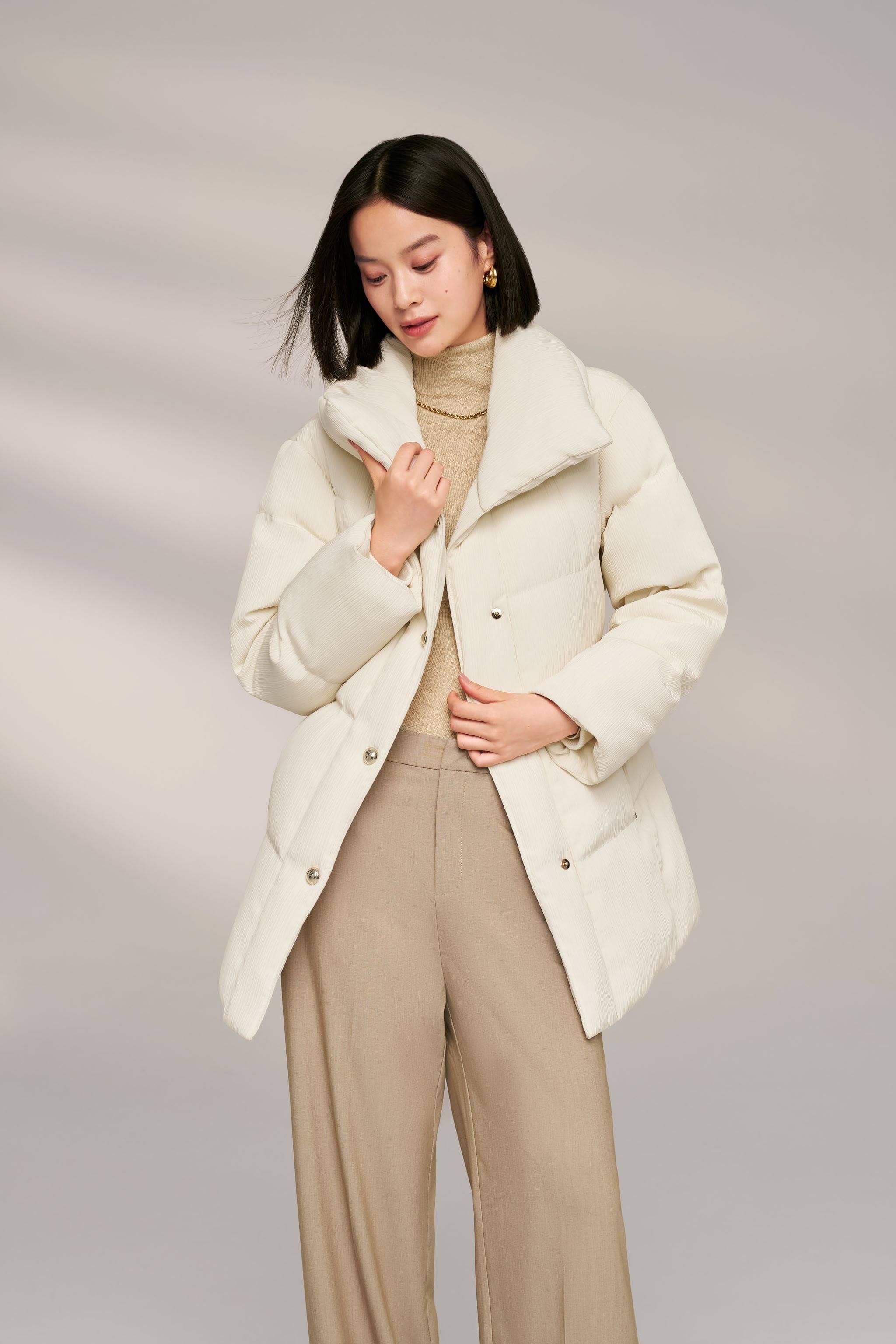 Down trench coat womens on sale