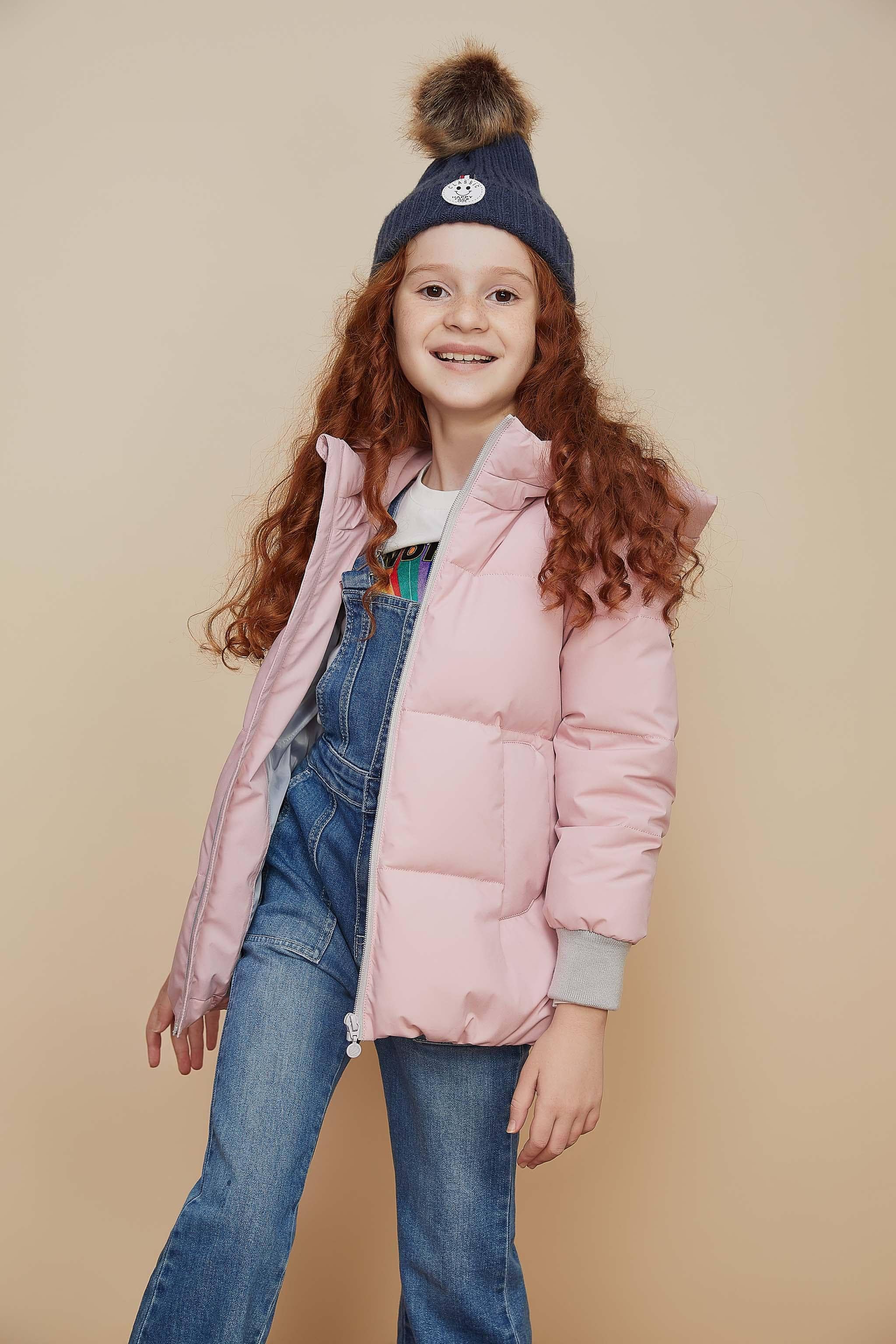 BOSIDENG Kids' Quilted Bomber Down Jacket Jacket 4-5YR / Peach