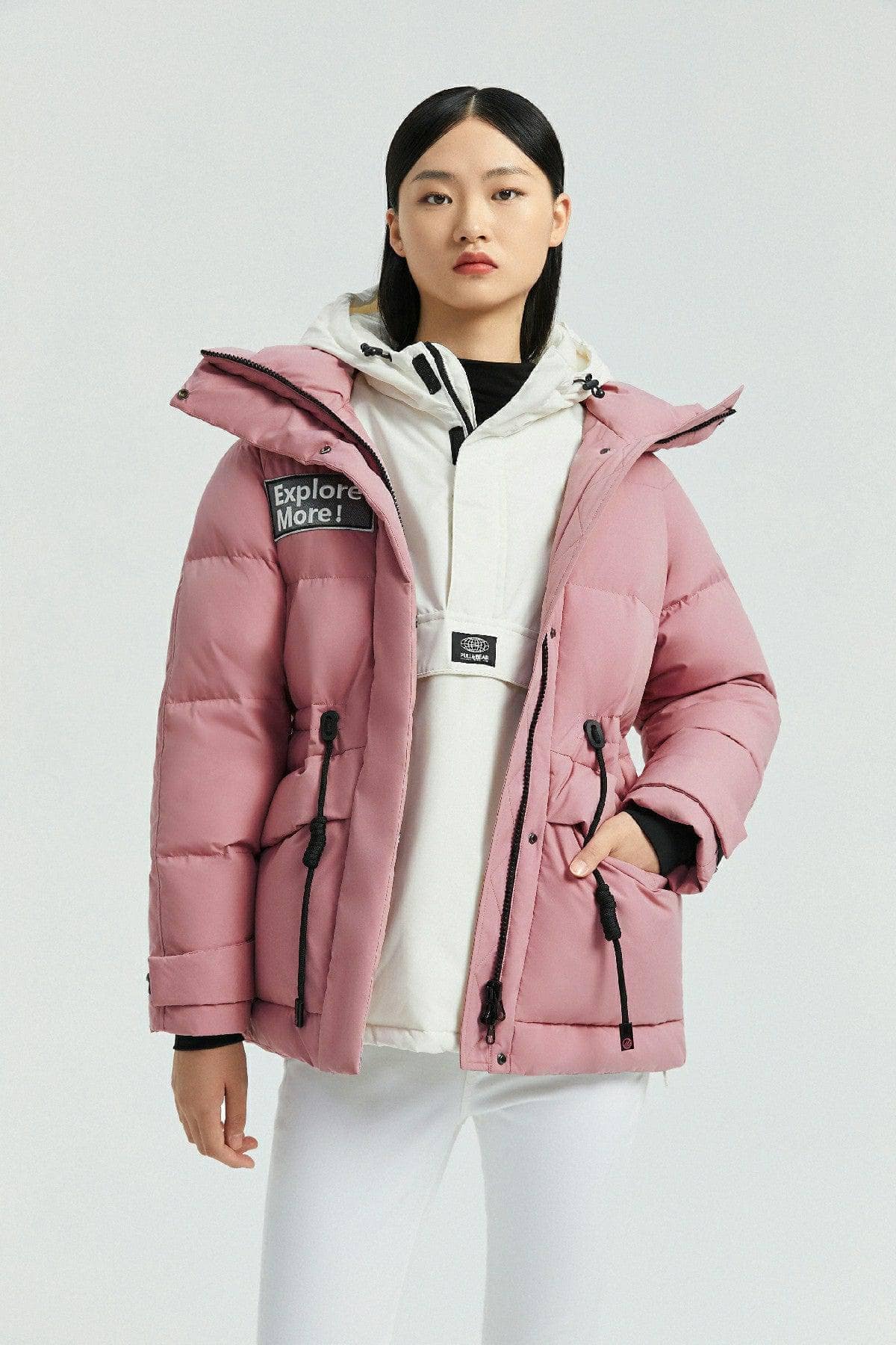 BOSIDENG Women's Hooded Parka Parka 4 / Pink