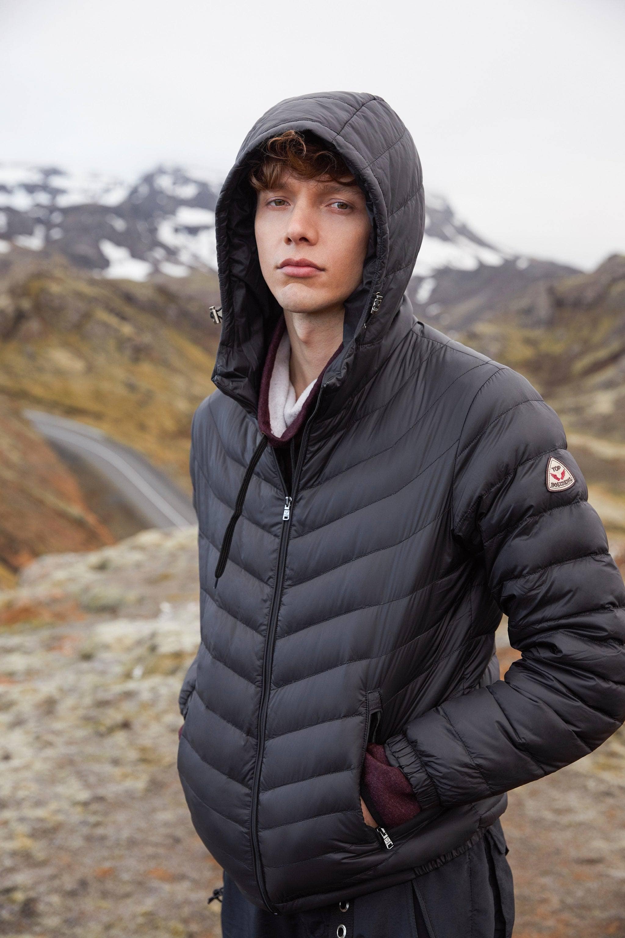 BOSIDENG Lightweight Packable Down Jacket with Hood Jacket