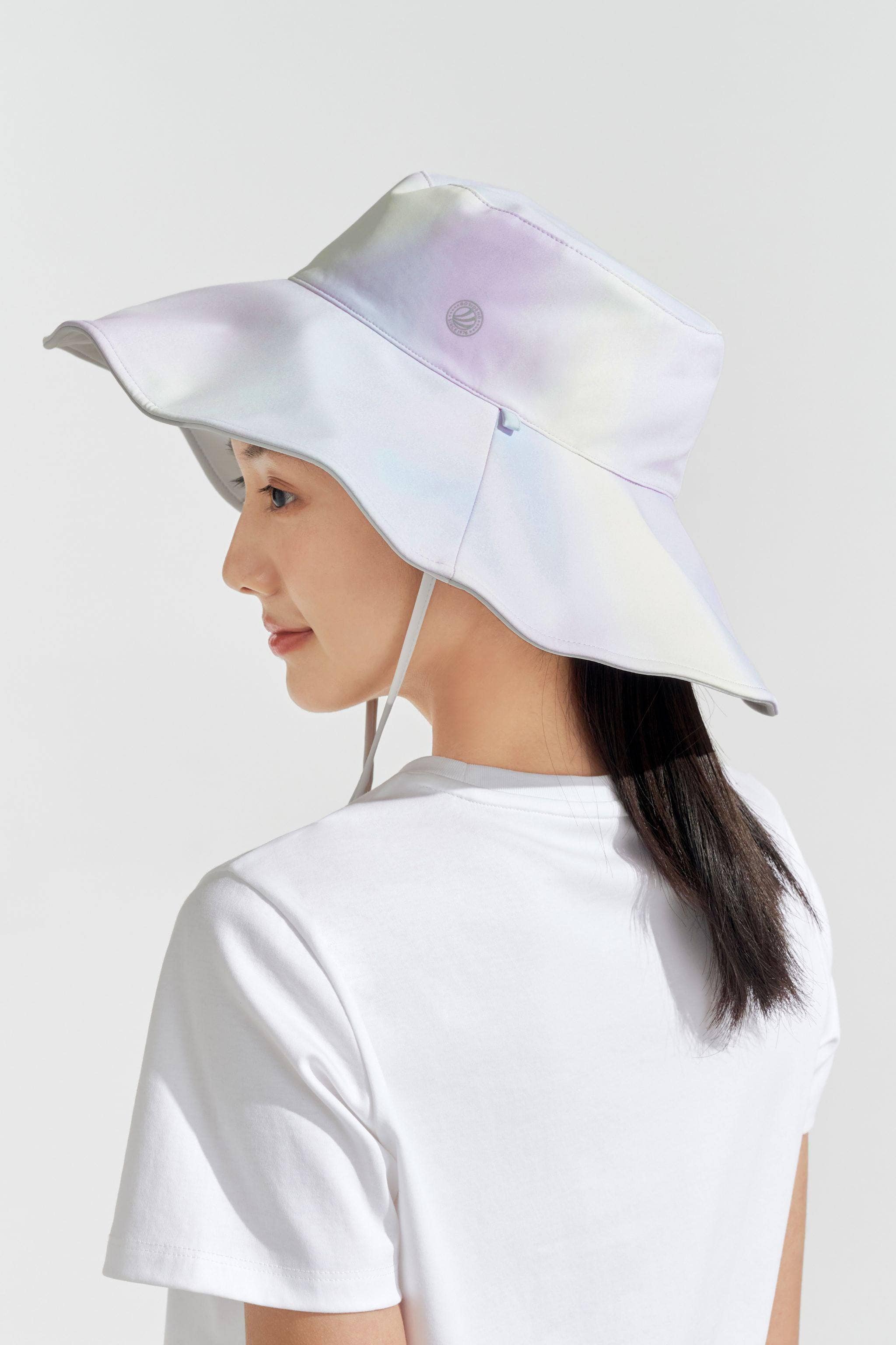 BOSIDENG SS23 Sun Protection Reversible Sun Hat One Size / Summer White