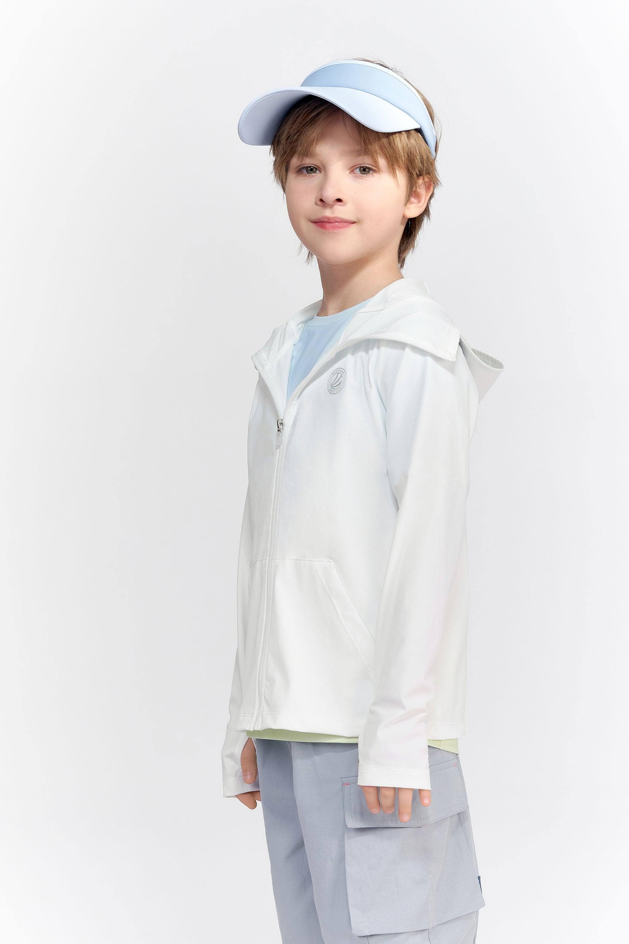 BOSIDENG SS24 Kid's UPF Protection Jacket  Hero Style Jacket 4-5YR / Off White