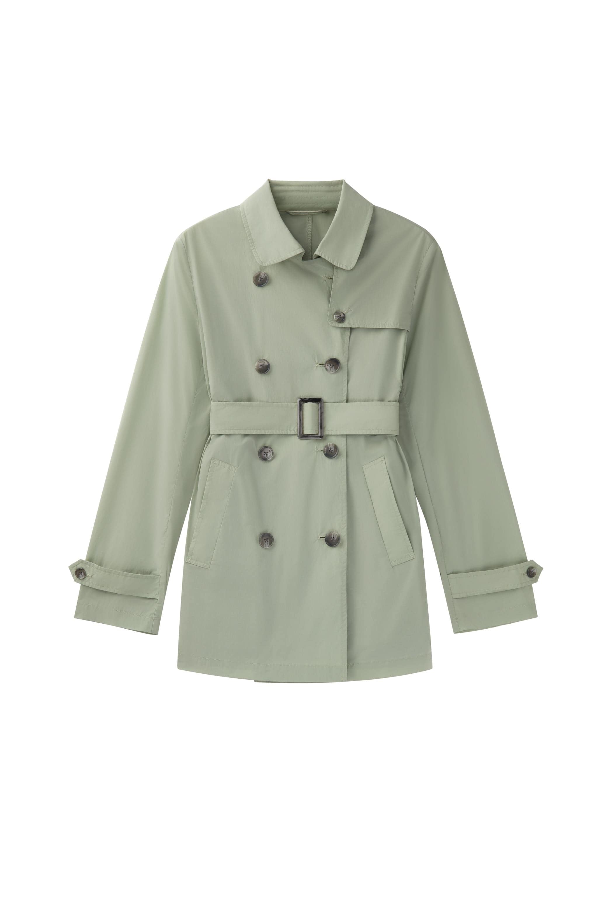 BOSIDENG SS24 Women's UPF Short Summer Trench 112 8 / Sandstone Green