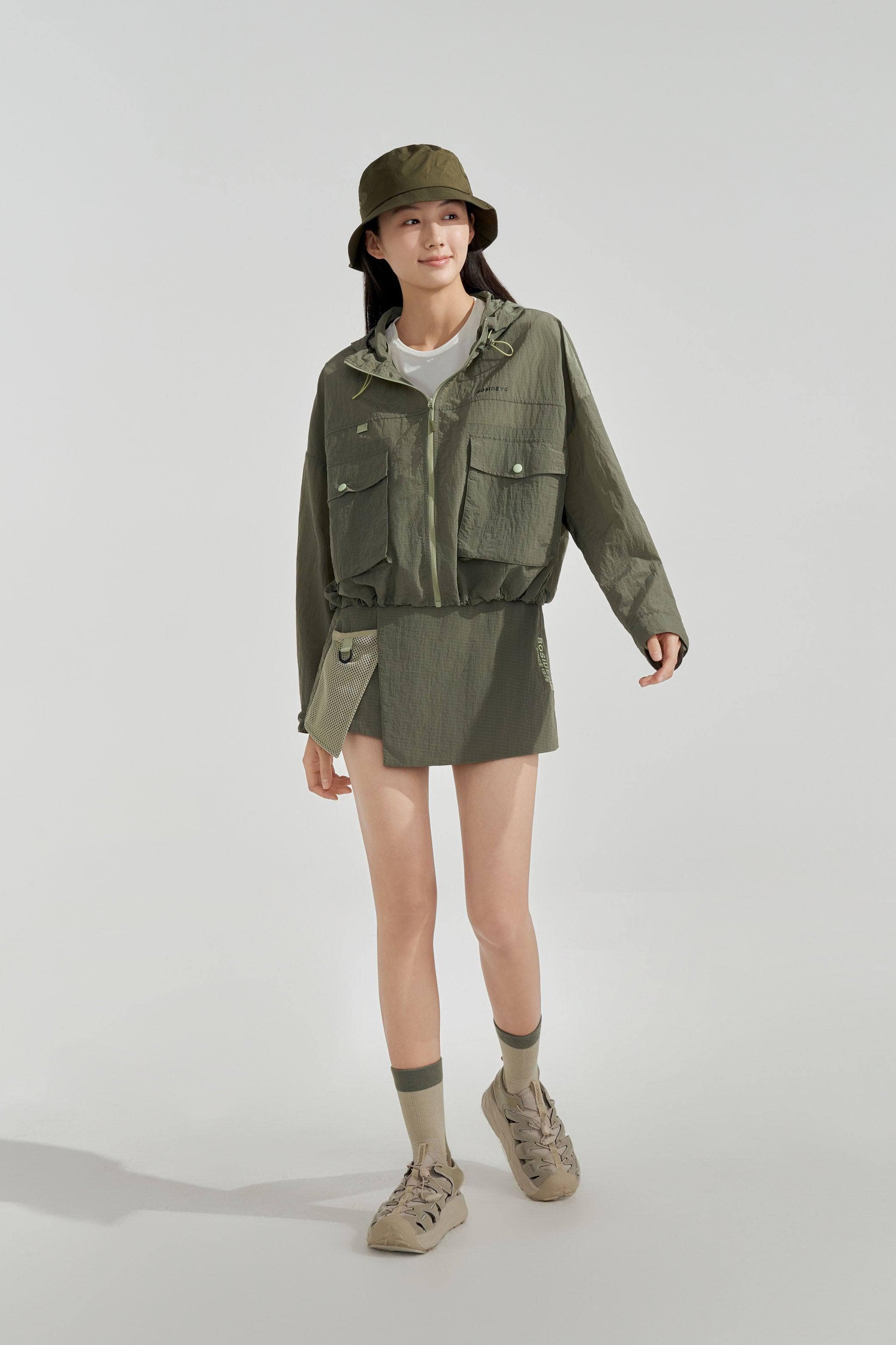 BOSIDENG SS24 Cropped Combat Summer Jacket Jacket