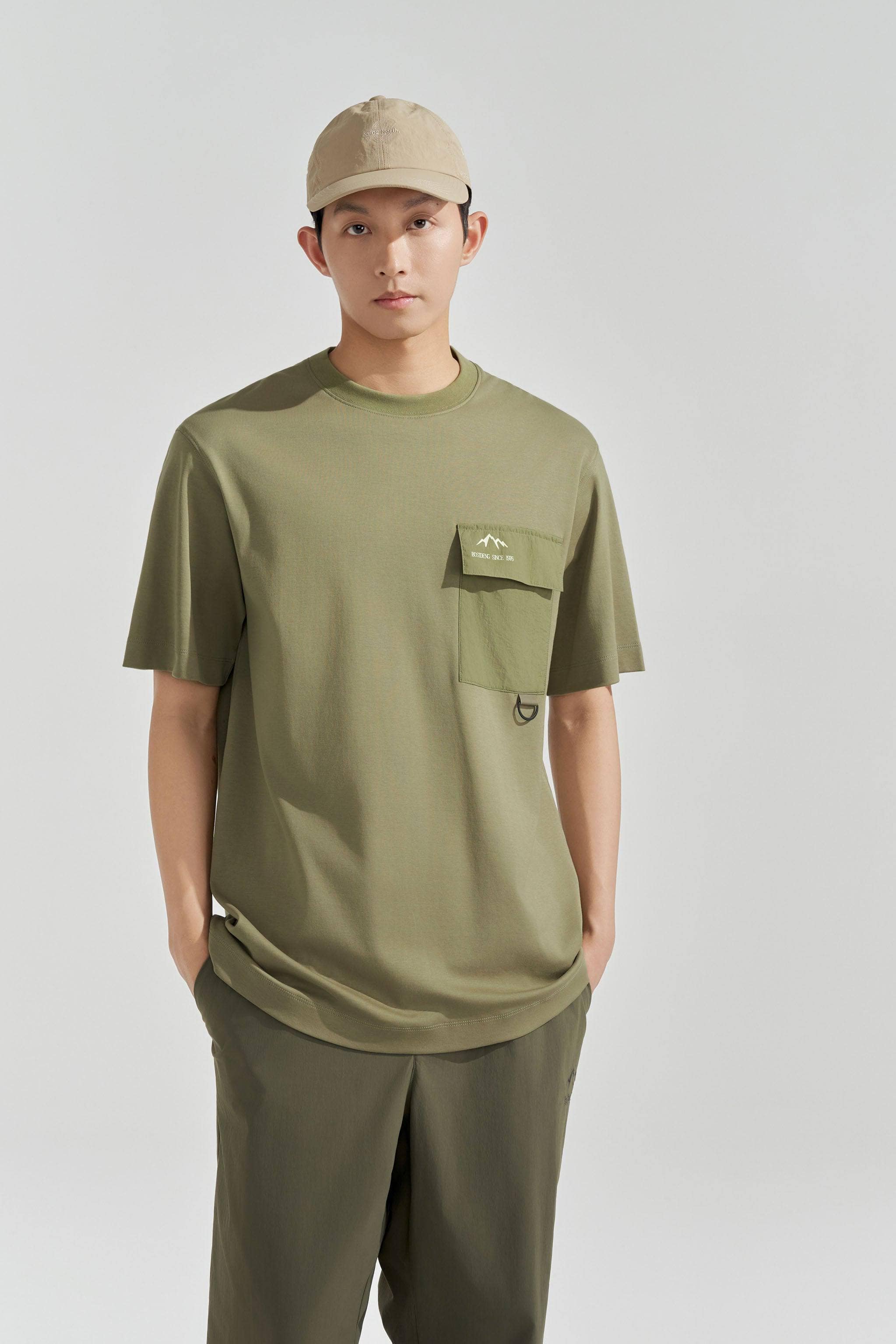 BOSIDENG SS24 Patch Pocket T-shirt Top