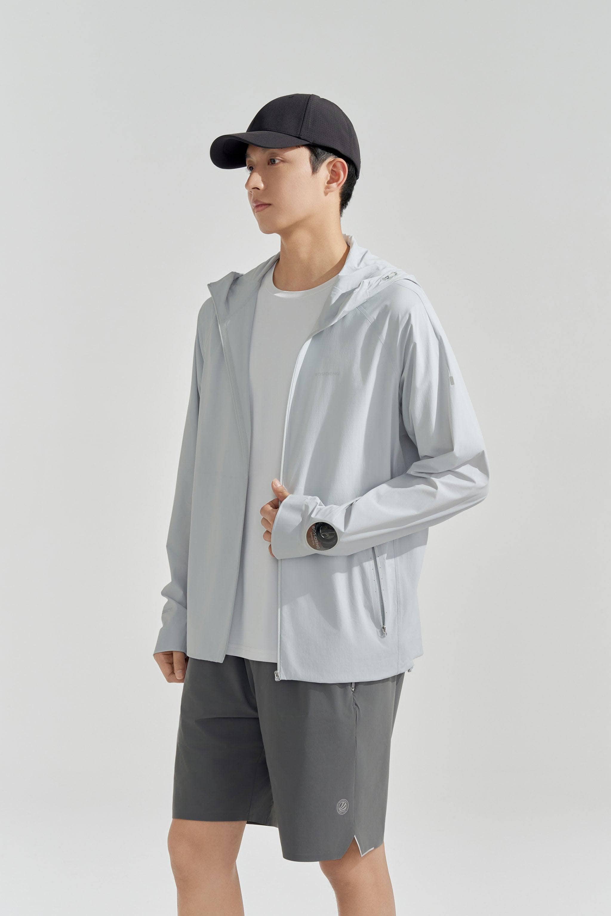 BOSIDENG SS24 Men's Hi-Tech UPF Jacket 2127 Jacket S / Light Grey