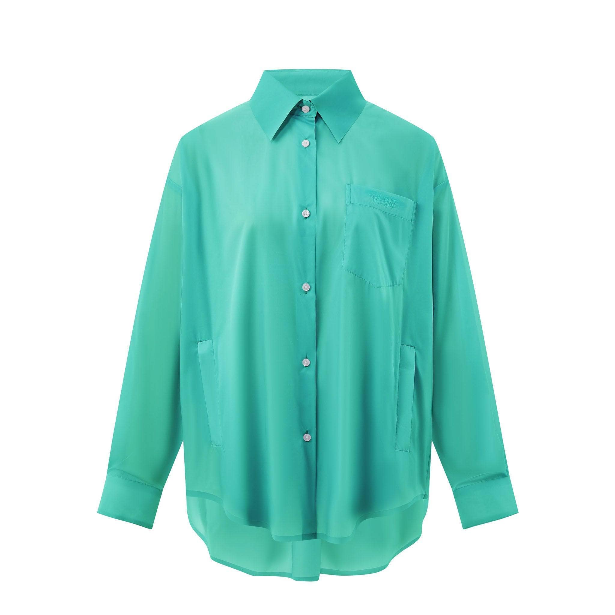 BOSIDENG SS24 Silk Blend Summer Protection Relaxed Shirt Jacket