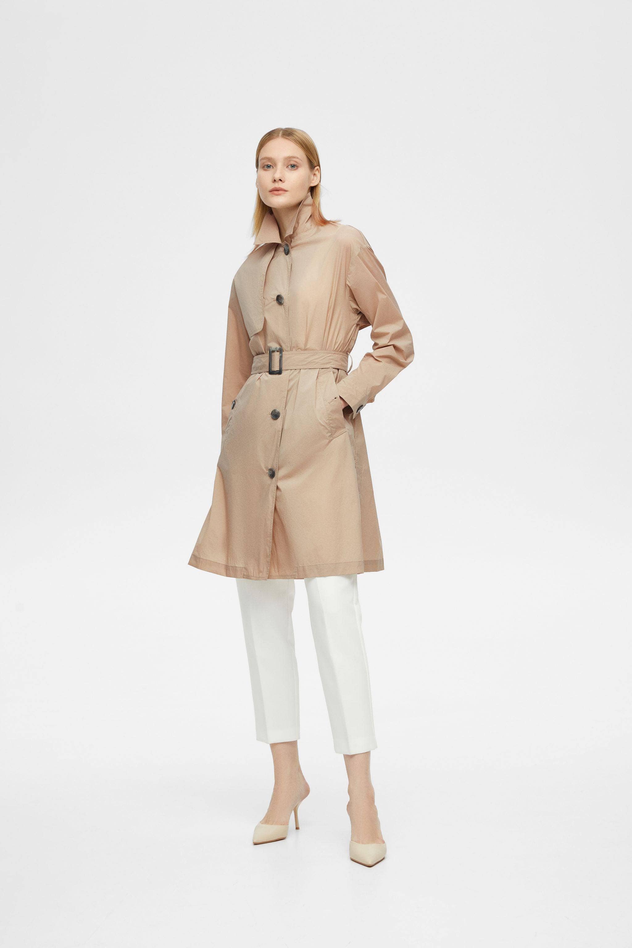 BOSIDENG SS24 Women's UPF Single Breasted Trench 152