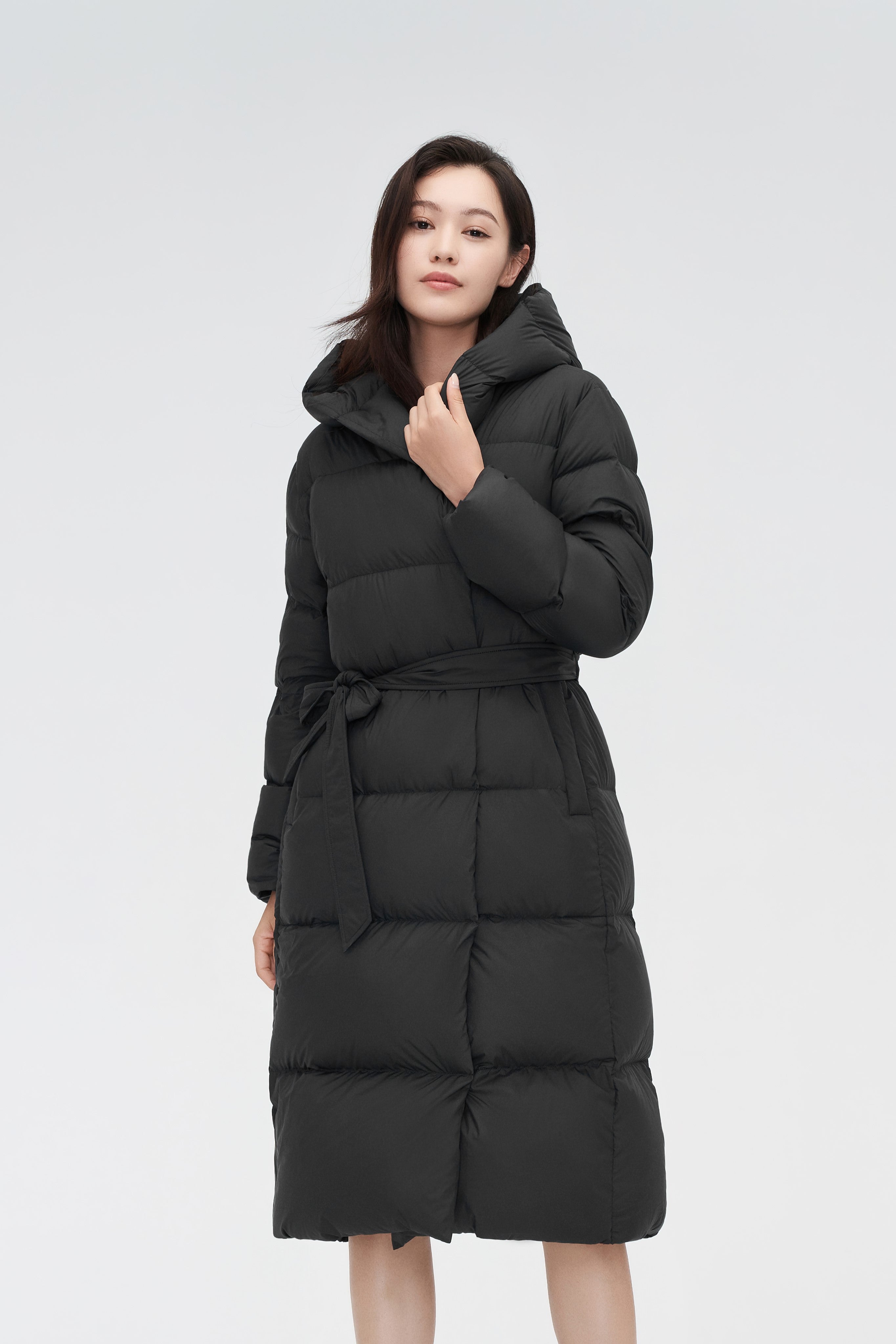 Full Length Hooded Down Jacket