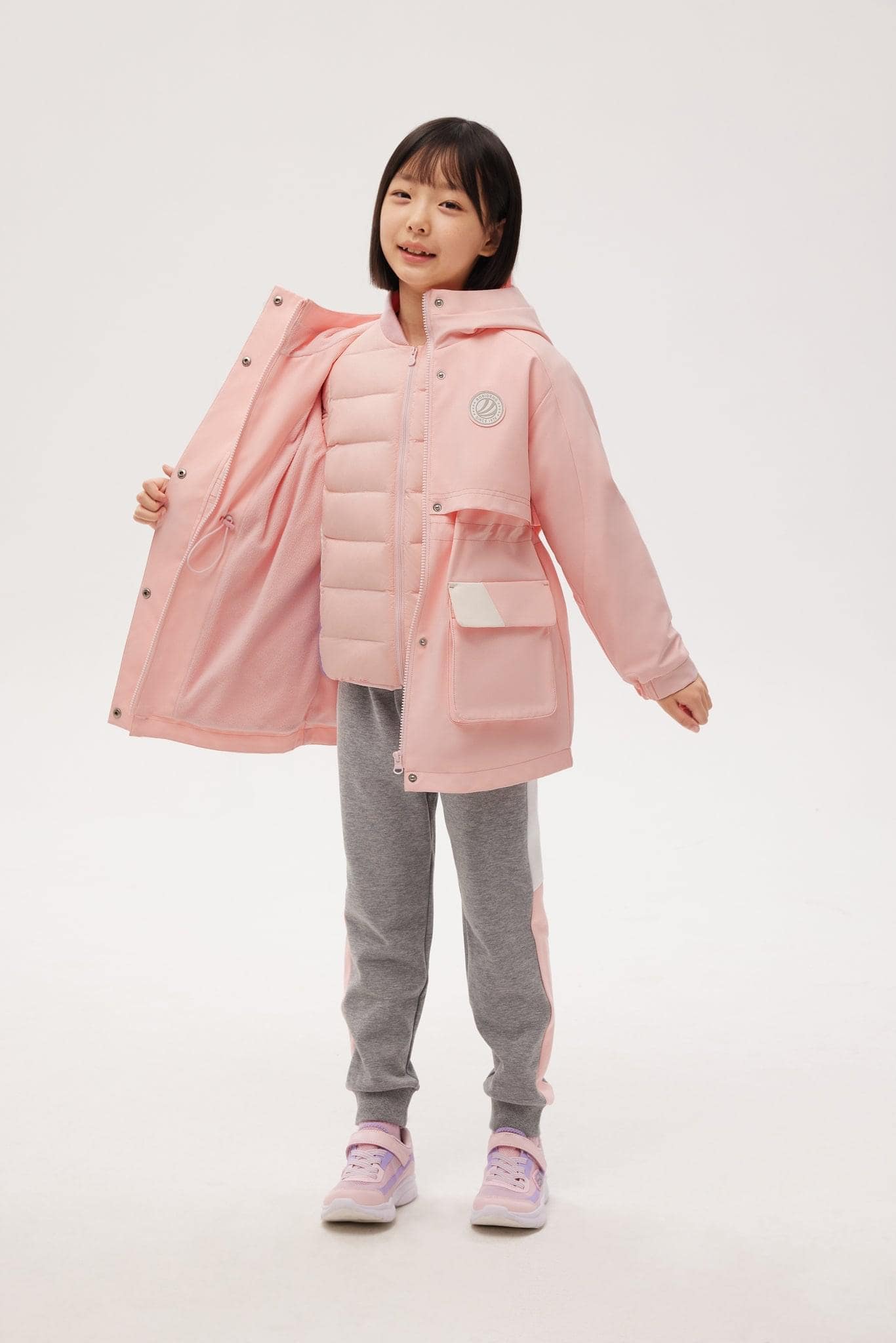 BOSIDENG 2022 3 in 1  Kids Down Jacket Jacket