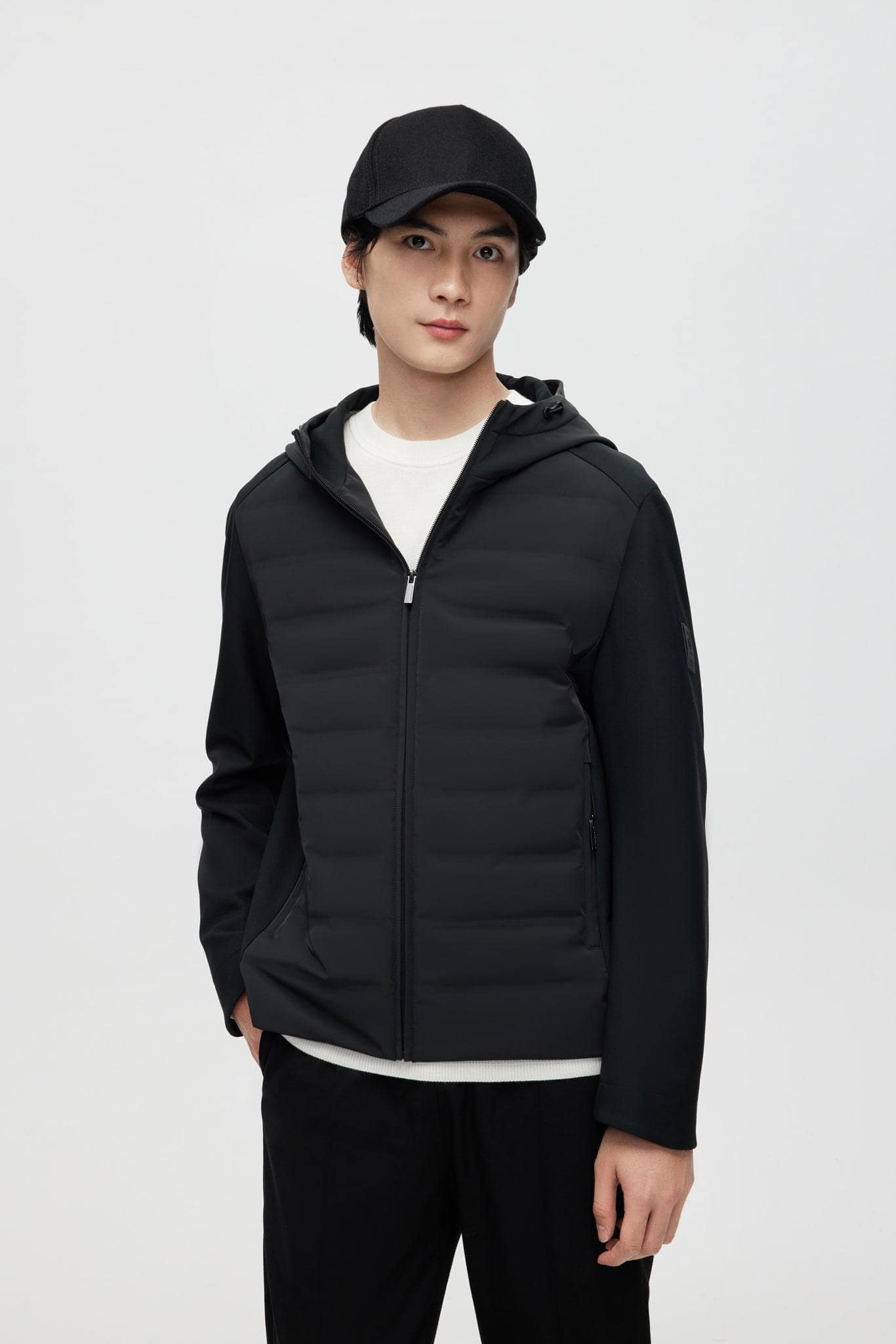 BOSIDENG 2022 Contrast Goose Down Jacket With Hood Jacket