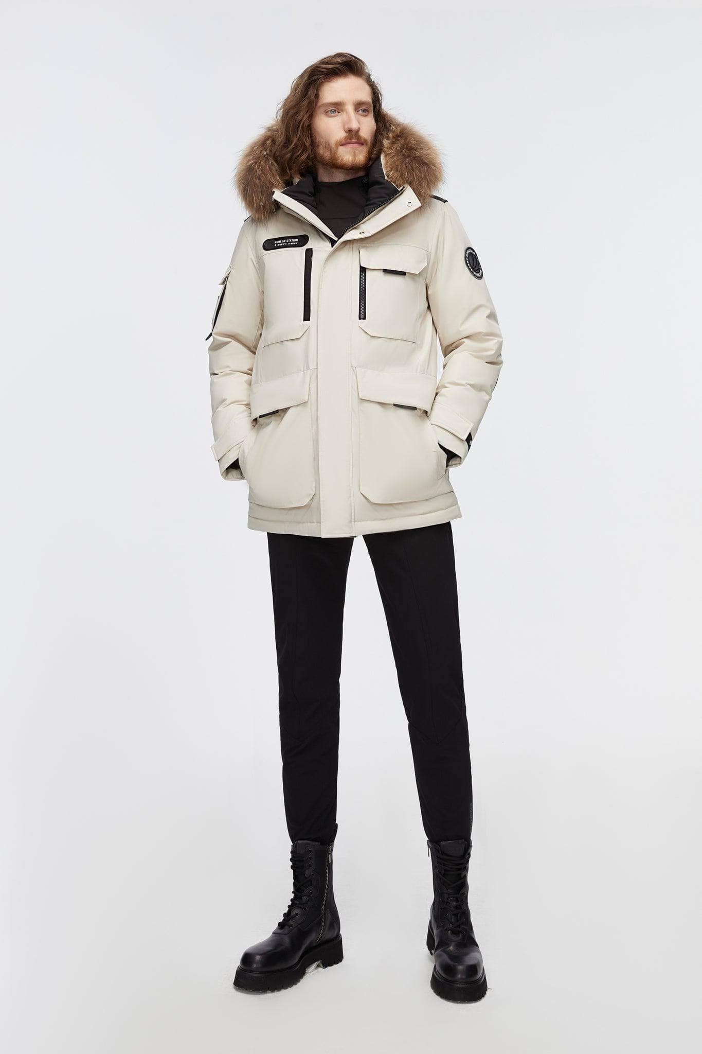 BOSIDENG 2022 Extreme Collection Unisex Parker with Fur Hood