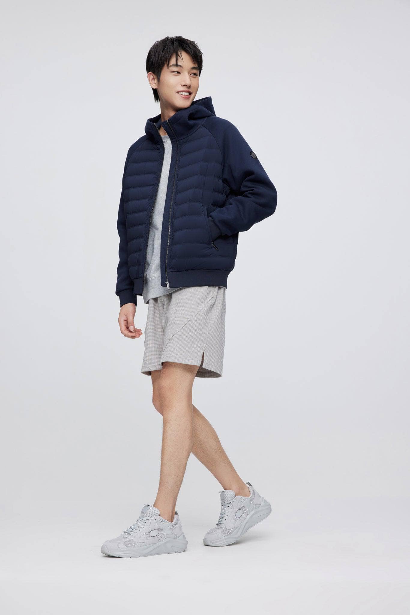 BOSIDENG 2022 Hoodie With Down Jacket