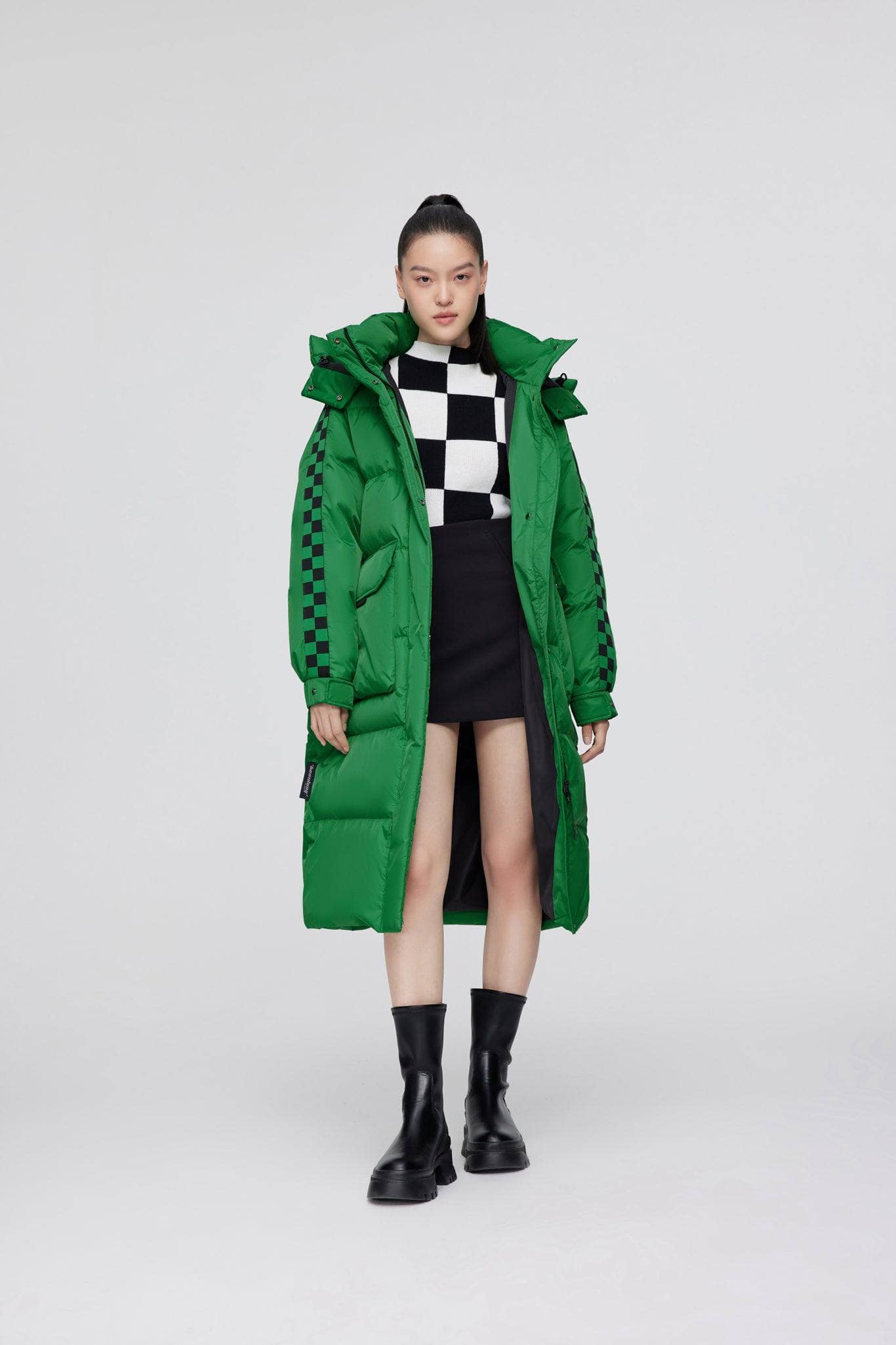 BOSIDENG 2022 Long Down Puffer With Hood Jacket