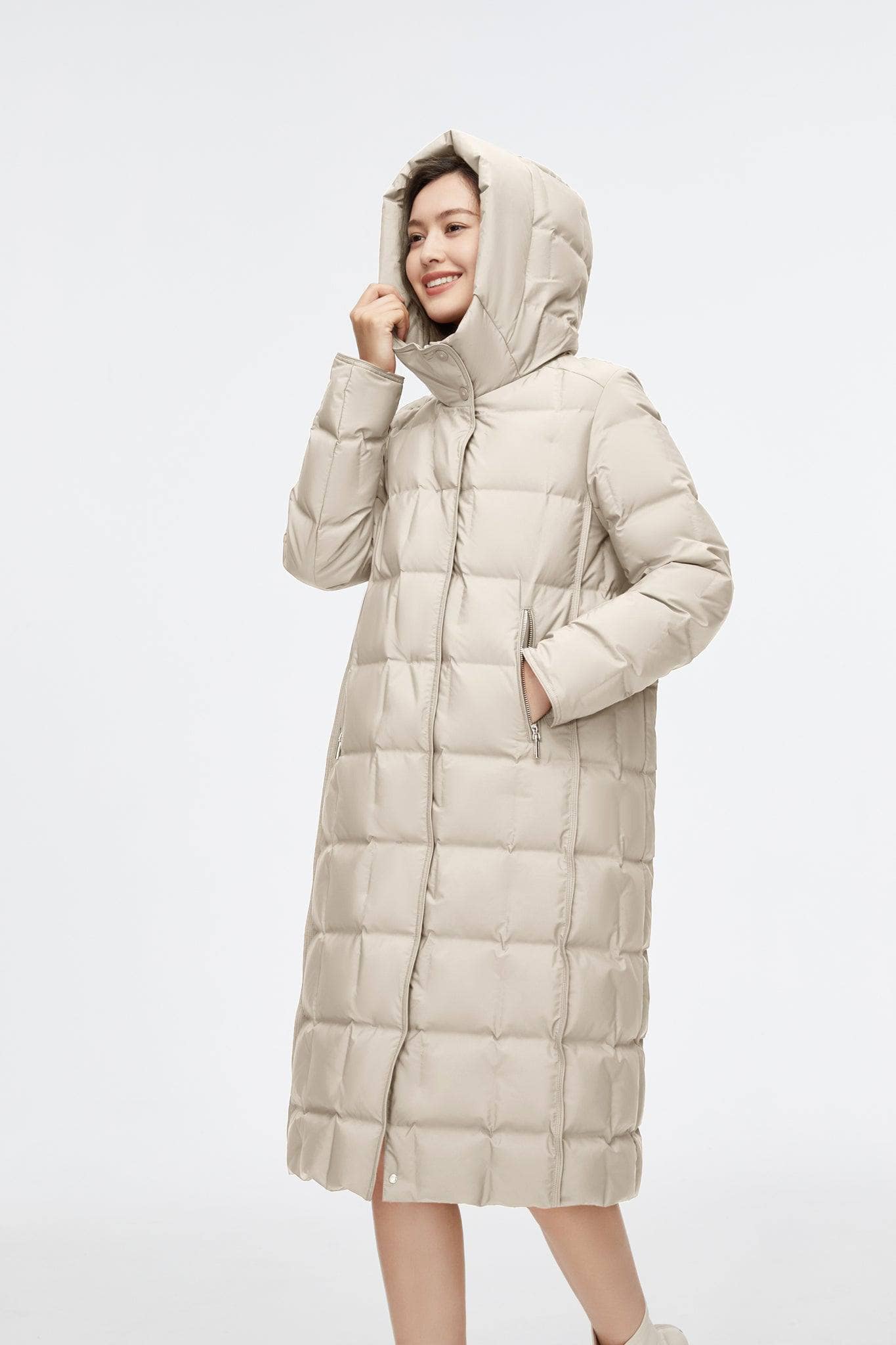 BOSIDENG 2022 Long Wrap Goose Down Coat Jacket