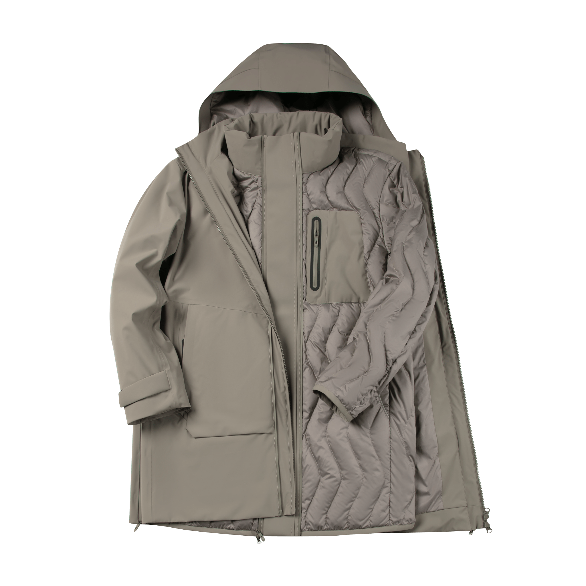 BOSIDENG 2022 Mid-Length Goose Down Jacket