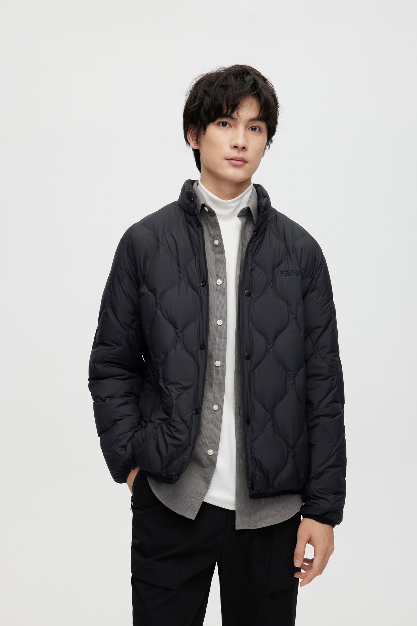 BOSIDENG 2022 Stand Collar Quilted Down Jacket Jacket